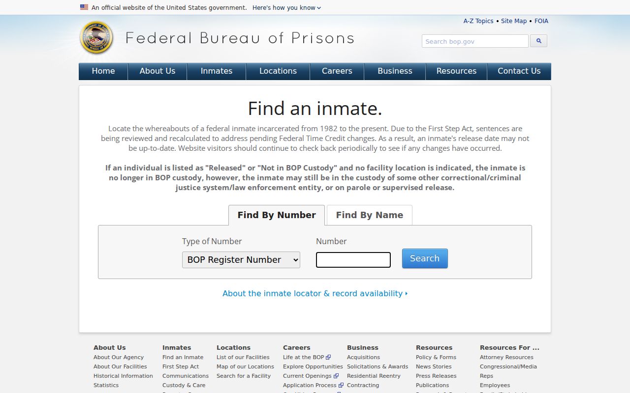 Federal inmate locator for Warren County arrest record research